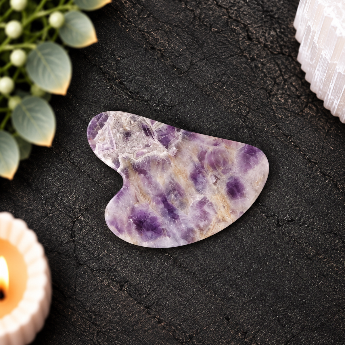 Amethyst Gua Sha