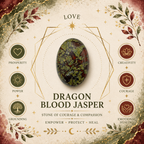 Dragonblood Jasper Oval Shape Worry Stone (Thumb Stone)