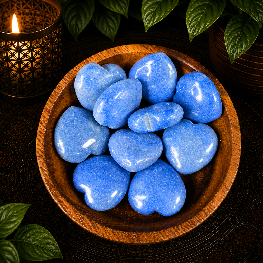 3cm Gemstone Heart - Blue Aventurine