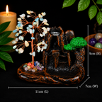 Amazonite Chip Waterfall Backflow Incense Burner & 20 Cones