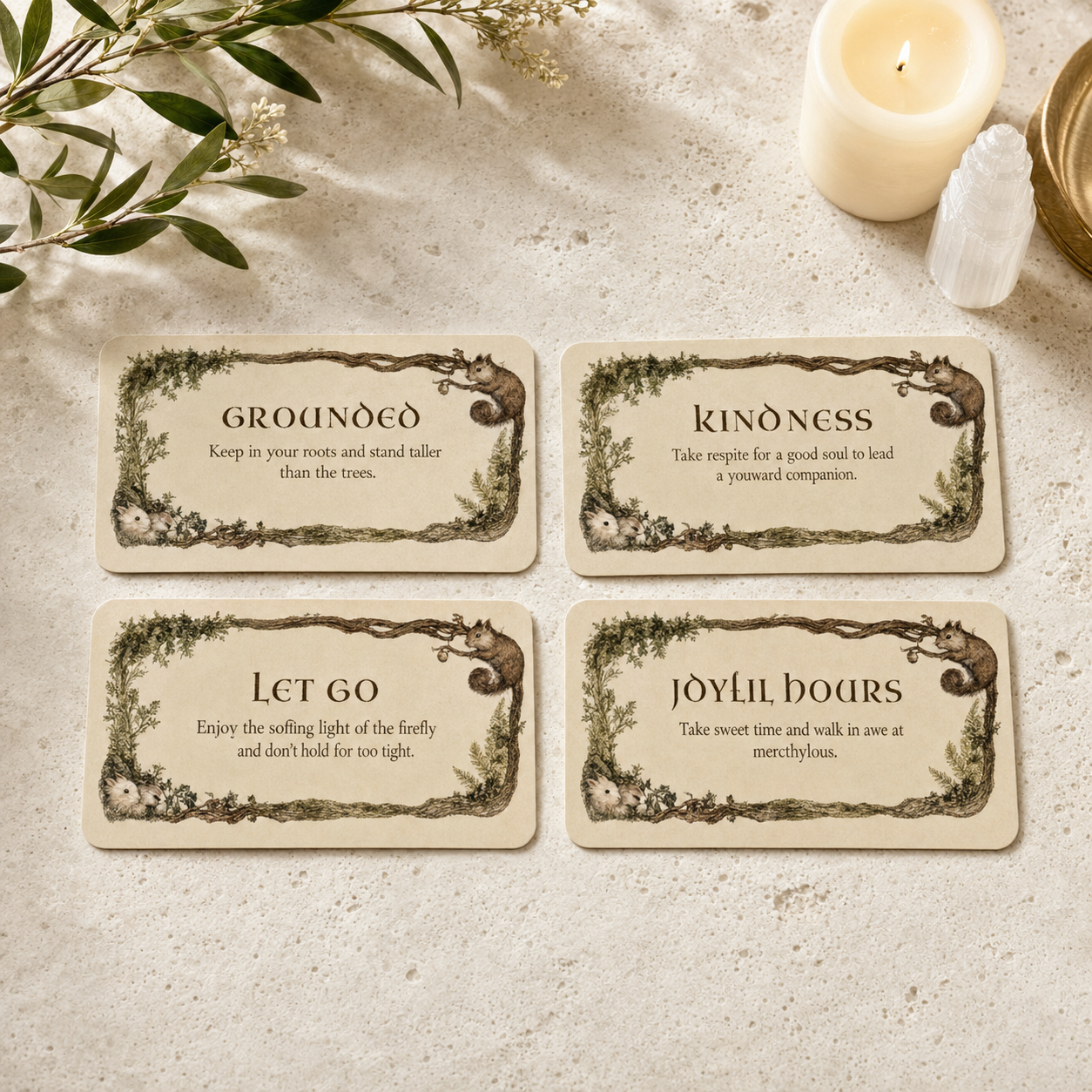 Whispering Woods Affirmation Cards