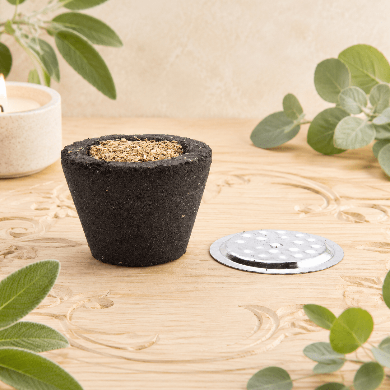 White Sage Incense Cups - Set of 6