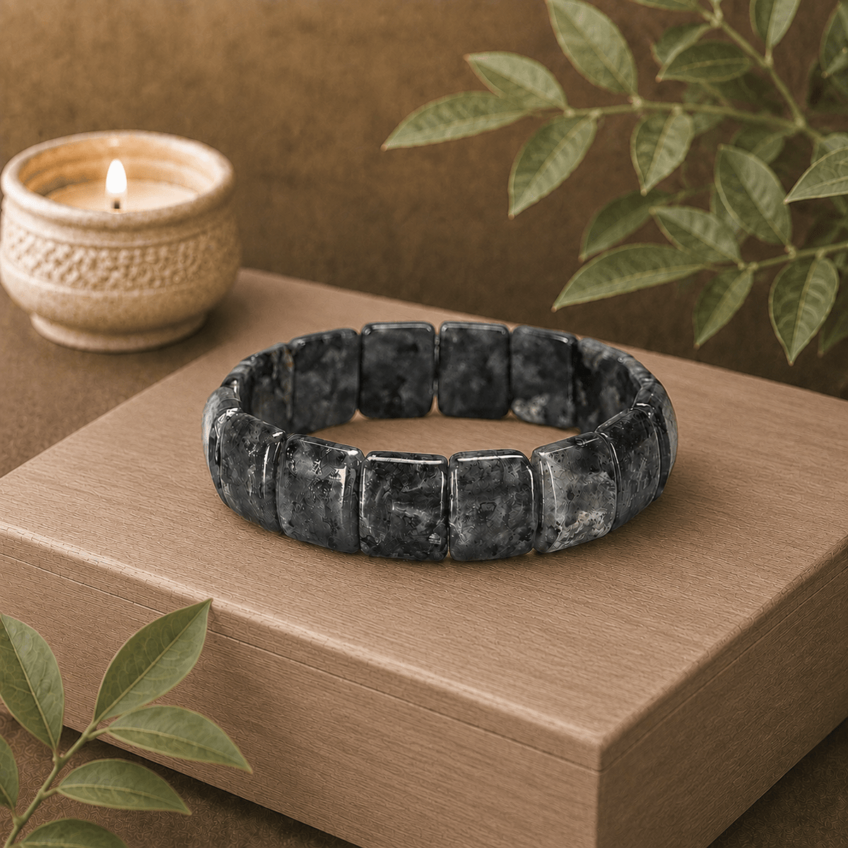 Larvikite Gemstone Bracelet