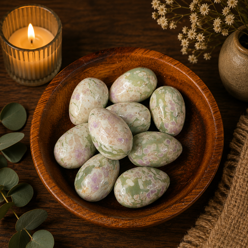 3cm Gemstone Egg - Peace Jade