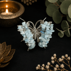 Aquamarine Gemstone Butterfly