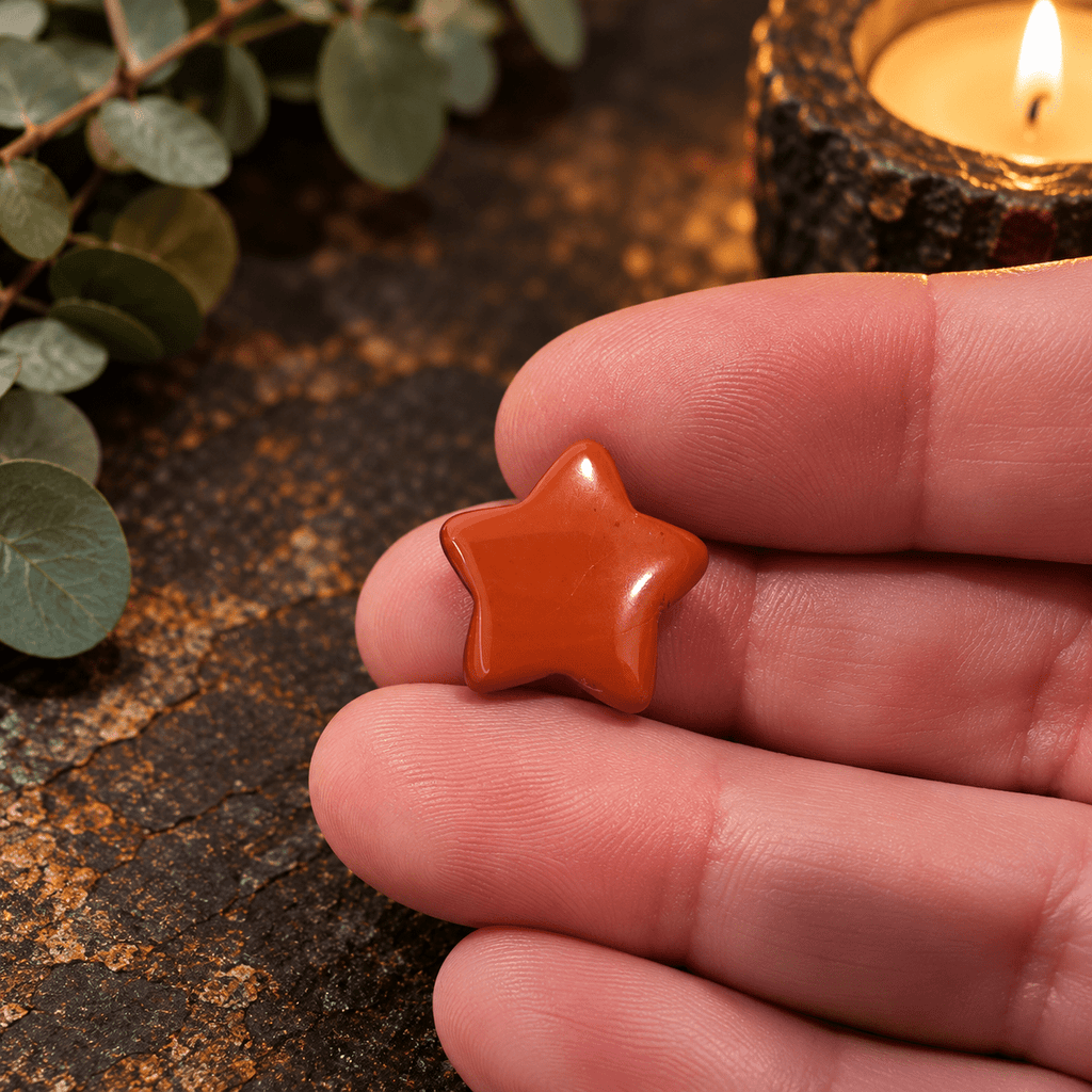 Red Jasper 2cm Gemstone Star