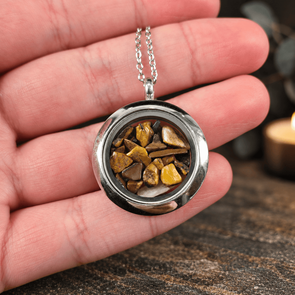 50cm Tiger Eye Chip Necklace