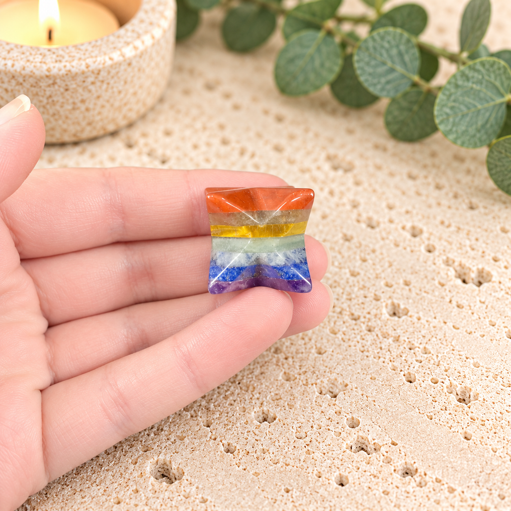 2cm Chakra Gemstone Merkabah