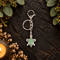 Aventurine Turtle Gemstone Keyring
