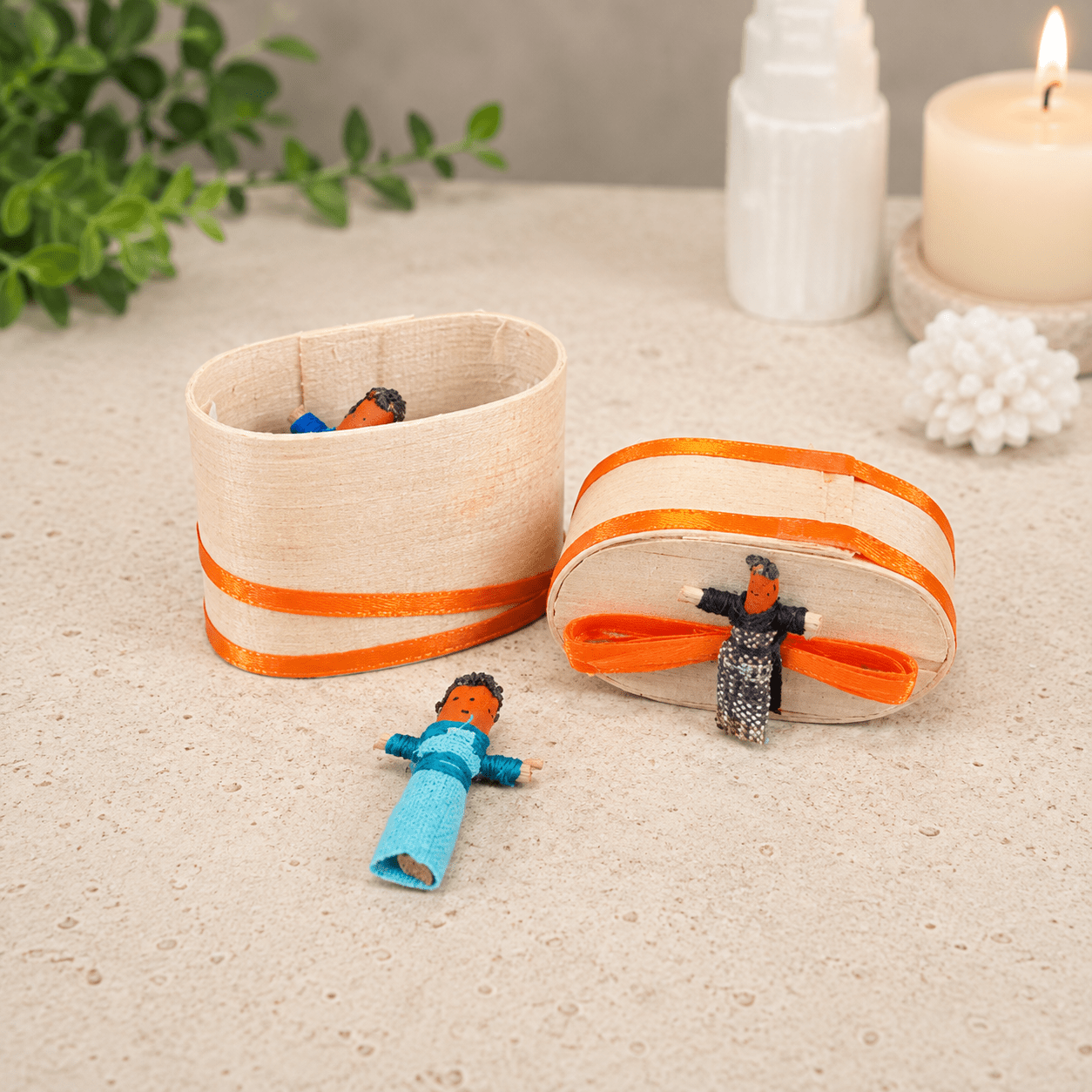 Guatemalan Worry Dolls - Orange Box
