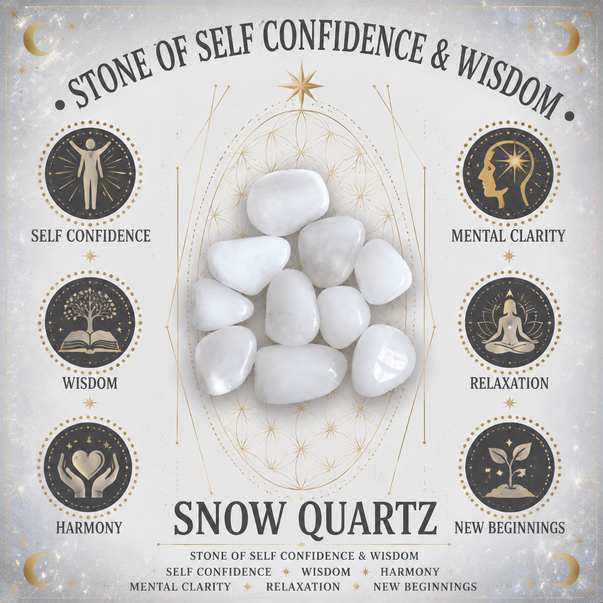 100g Snow Quartz Gemstone Chips