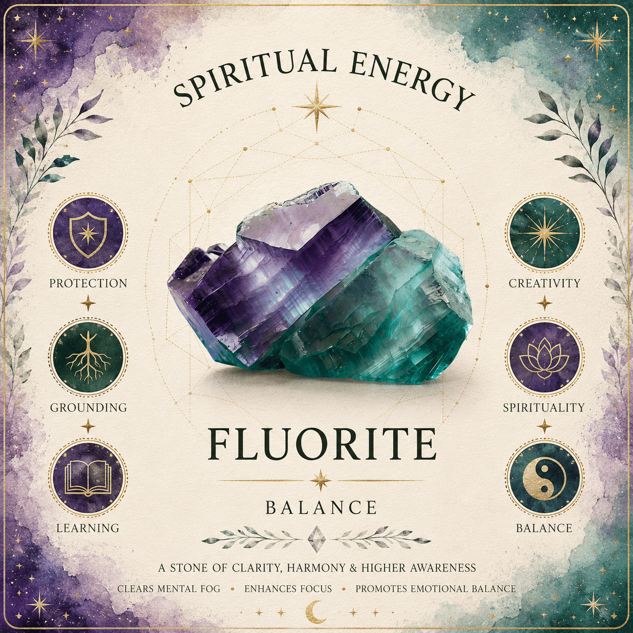 100g Fluorite Gemstone Chips