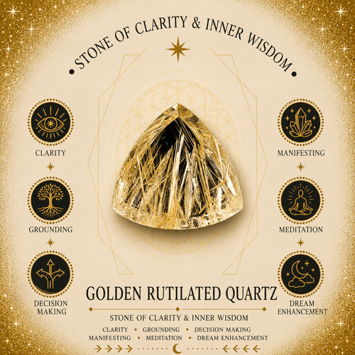 100g Golden Rutile Quartz Gemstone Chips