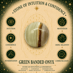 Green Banded Onyx Sphere Stand