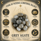 10mm Grey Agate Gemstone Bracelet
