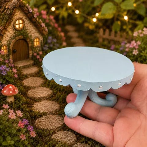 10cm Blue Fairy Garden Table