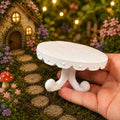 10cm White Fairy Garden Table