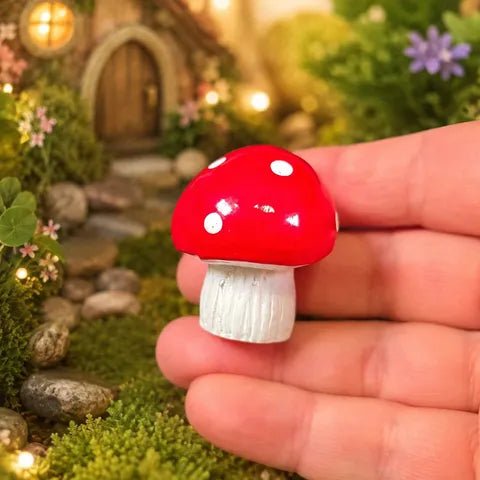 4cm Red Spotted Mushroom