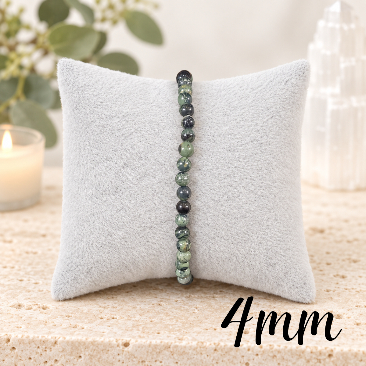 4mm Kambaba Jasper Gemstone Bracelet