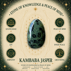 Kambaba Jasper 2cm Gemstone Heart