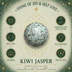Kiwi Jasper 1.5cm Gemstone Star