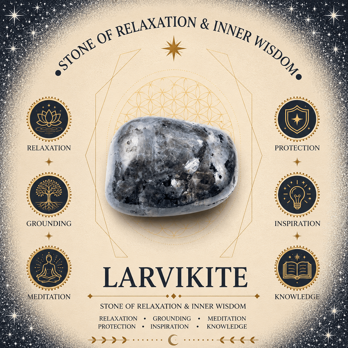Larvikite Gemstone Bracelet