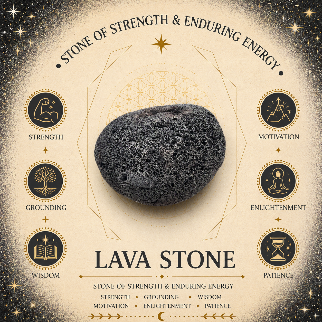 8mm Lava Stone Gemstone Bracelet