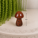 4cm Gemstone Mushroom - Mahogany Obsidian