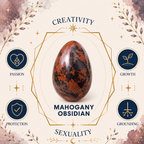 Mahogany Obsidian Heart Shape Worry Stone (Thumb Stone)