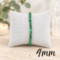 4mm Malachite Gemstone Bracelet