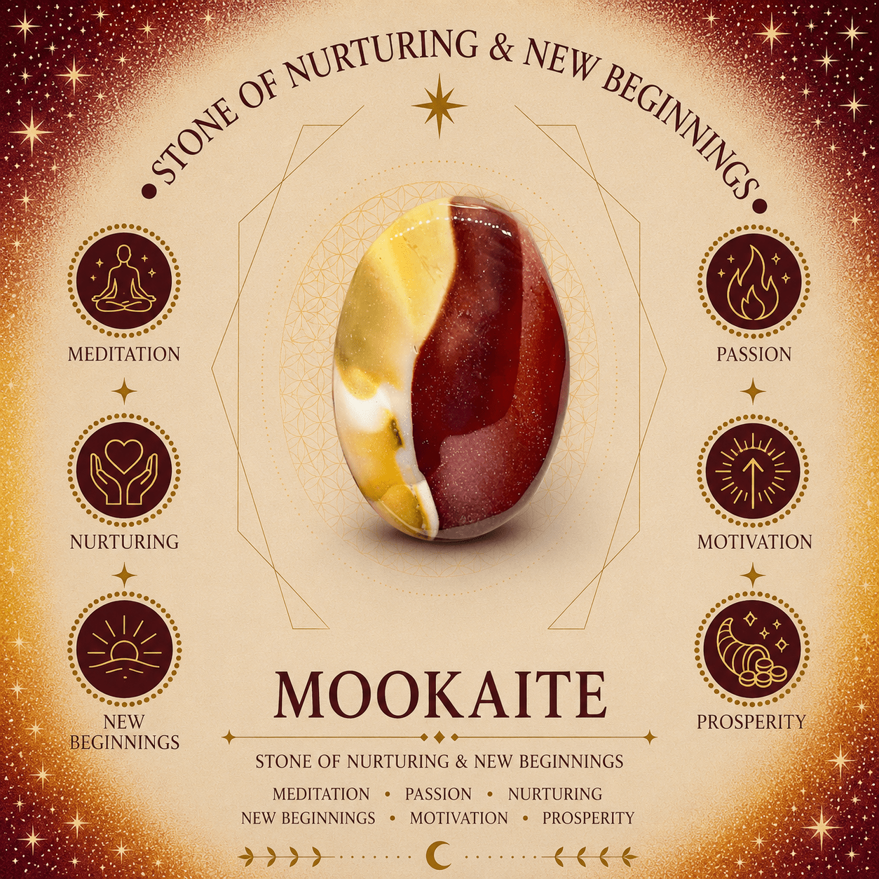 12mm Mookaite Gemstone Bracelet