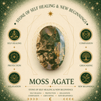 20cm Moss Agate Cloud Suncatcher