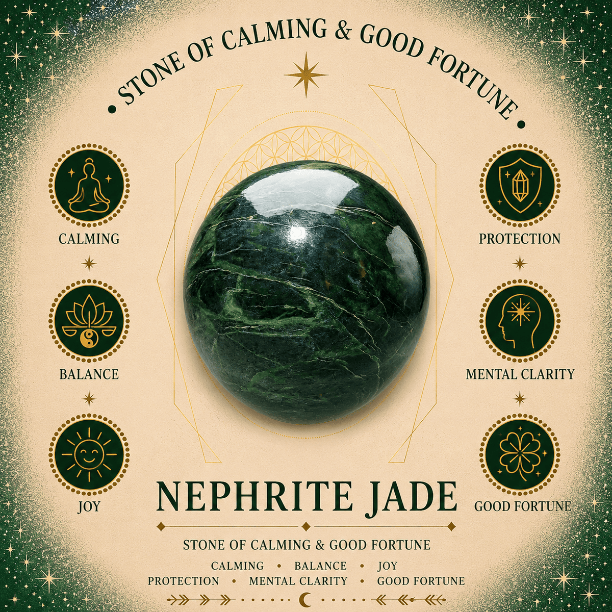 100g Nephrite Jade Gemstone Chips