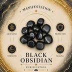Obsidian Heart Shape Worry Stone (Thumb Stone)