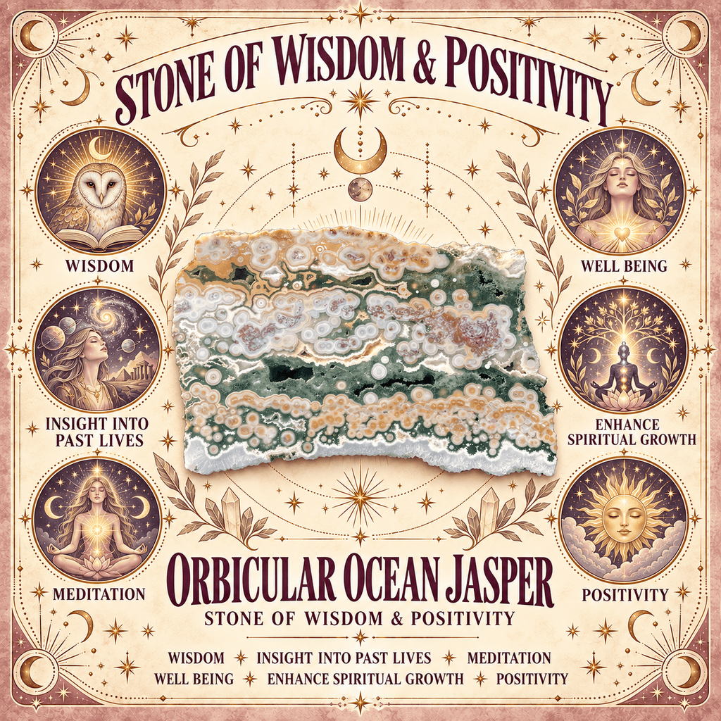 69g Orbicular Ocean Jasper Tower