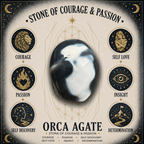 6mm Orca Agate Gemstone Bracelet