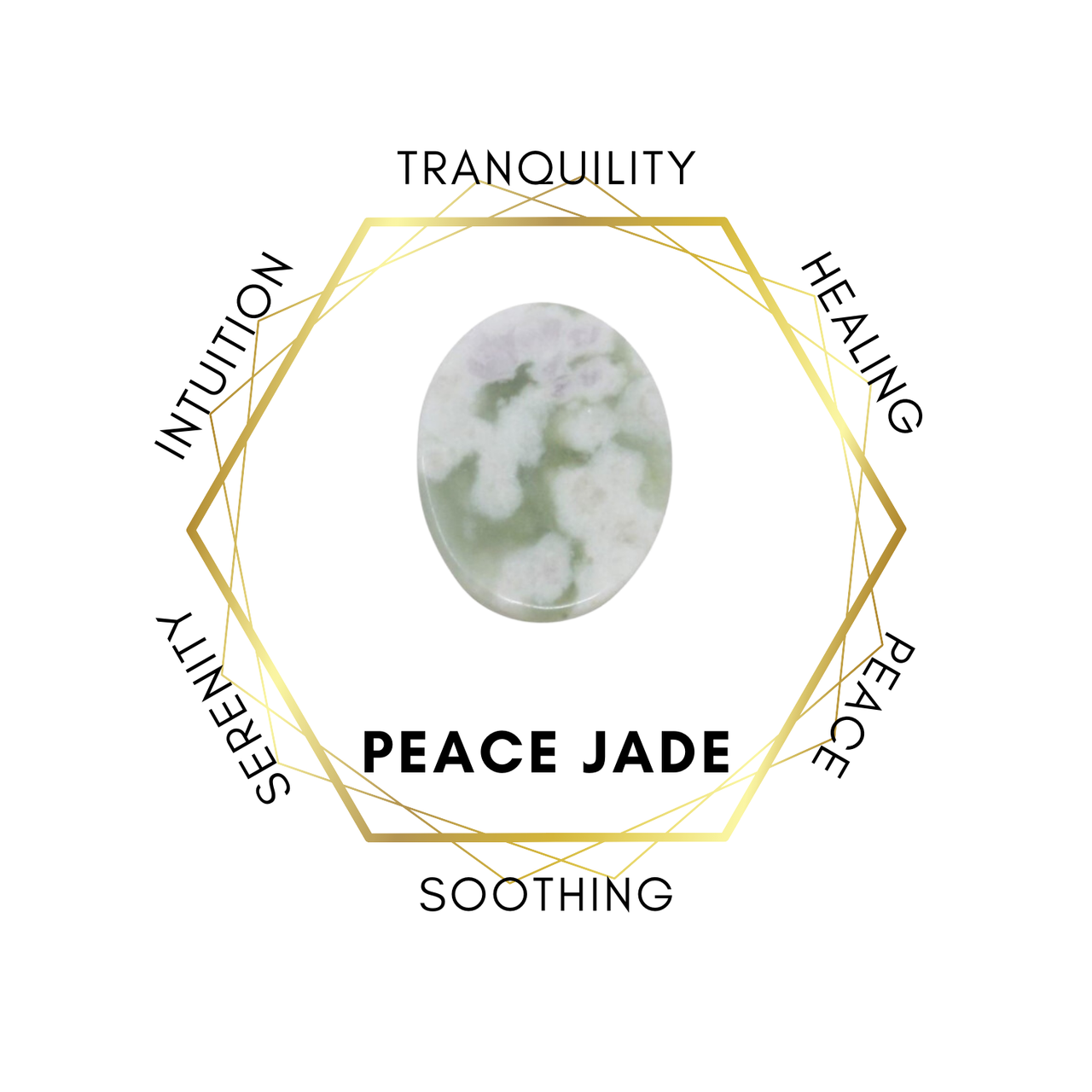 3cm Gemstone Egg - Peace Jade