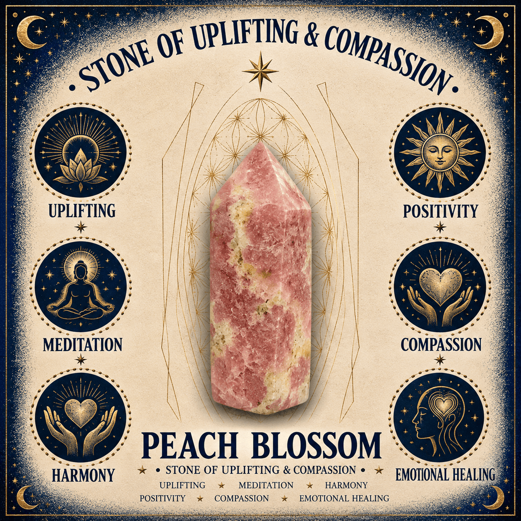 10mm Peach Blossom Gemstone Bracelet