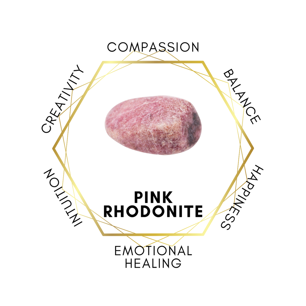 10mm Pink Rhodonite Gemstone Bracelet