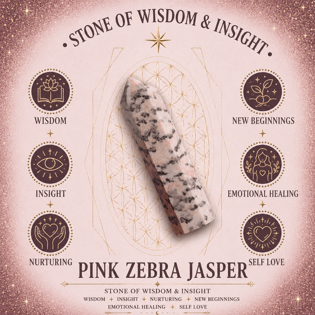 133g Pink Zebra Jasper Tower
