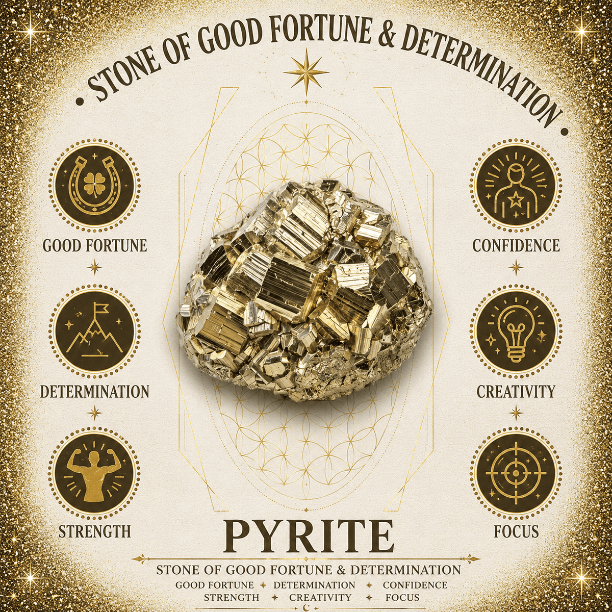 6mm Pyrite Gemstone Bracelet
