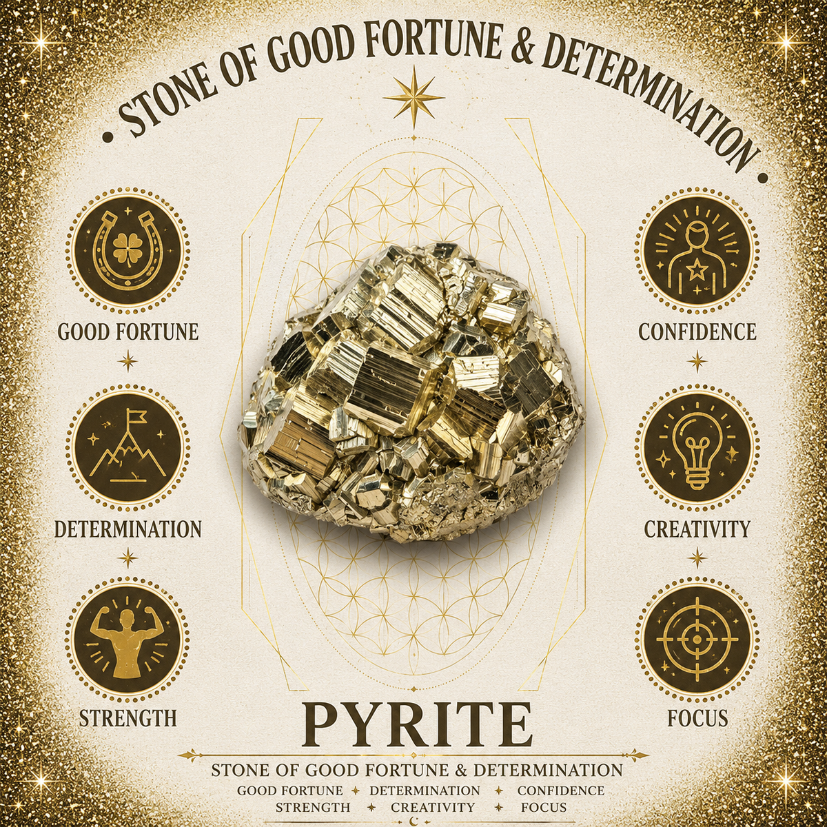 4mm Pyrite Gemstone Bracelet