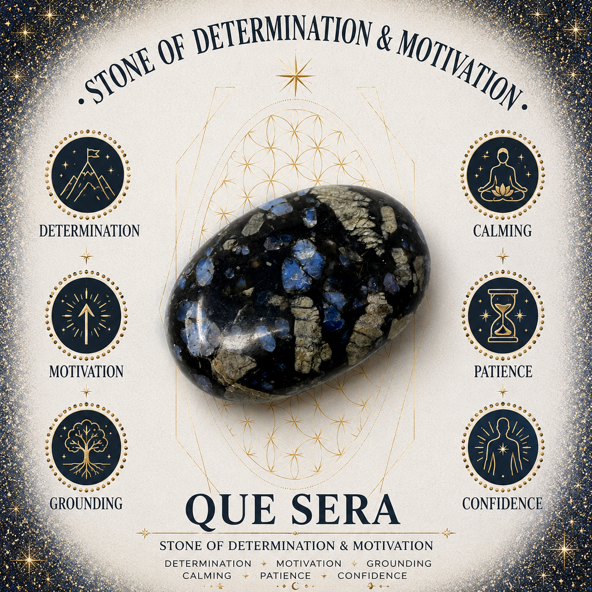 Que Sera 2cm Gemstone Heart