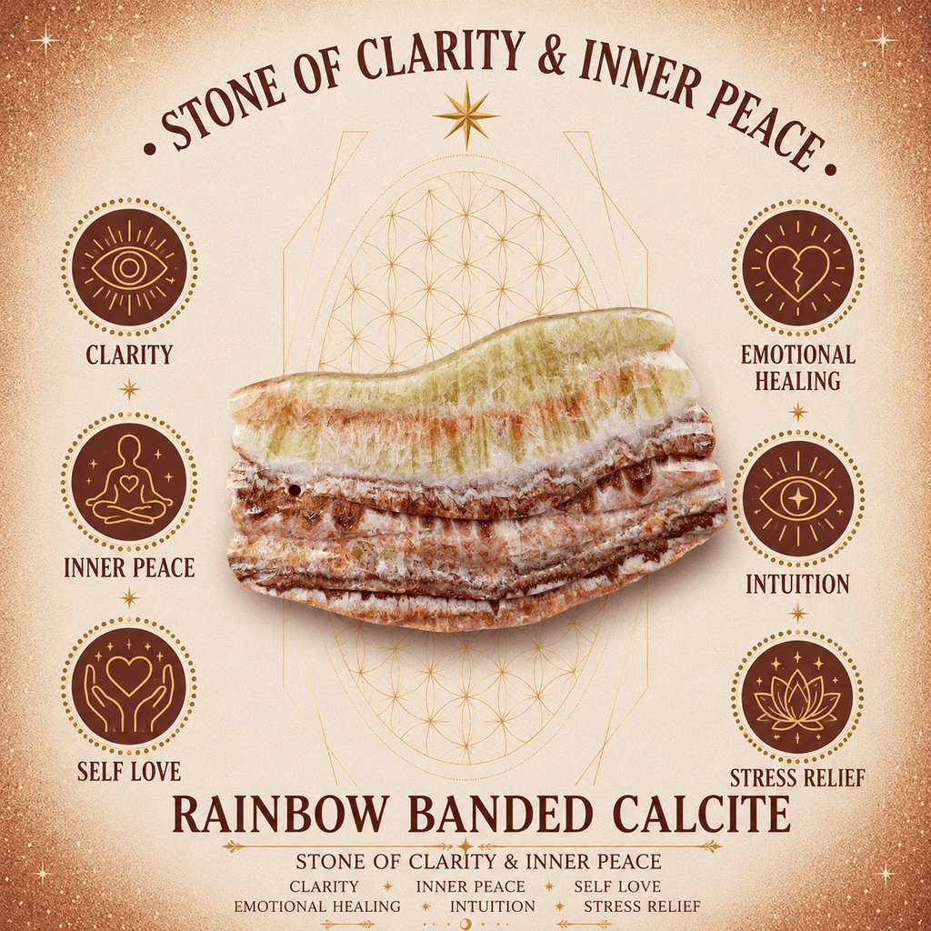 105g Rainbow Banded Calcite Tower