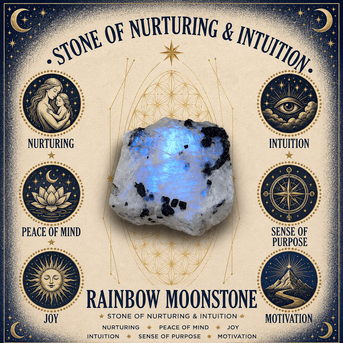 Rainbow Moonstone 75cm-80cm Chips Strand