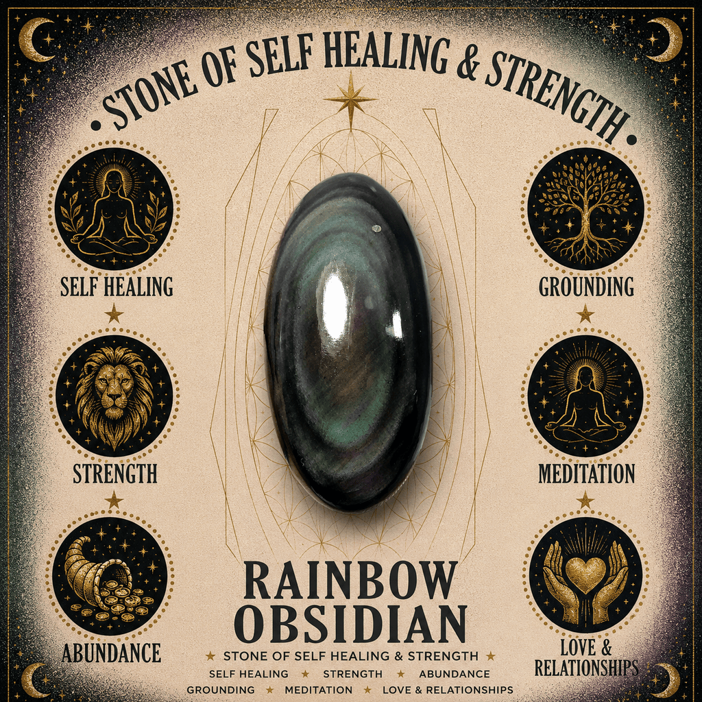 12mm Rainbow Obsidian Gemstone Bracelet