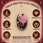 Rhodonite 1.5cm Gemstone Heart