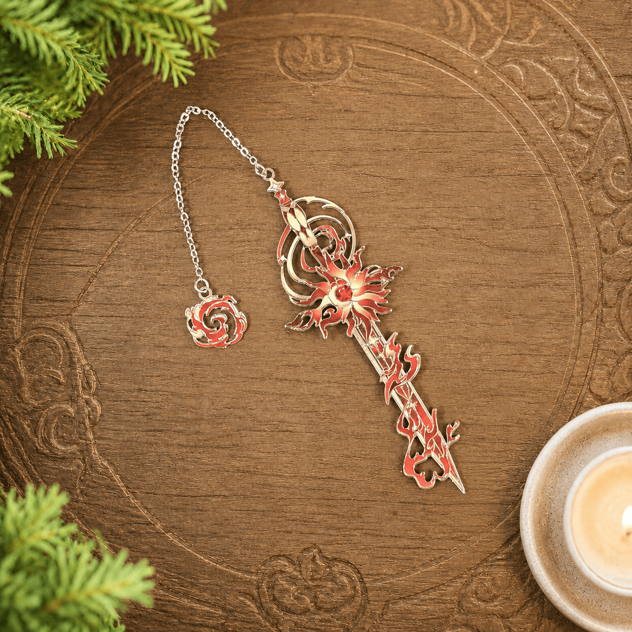 Red Sword Bookmark (Flame)
