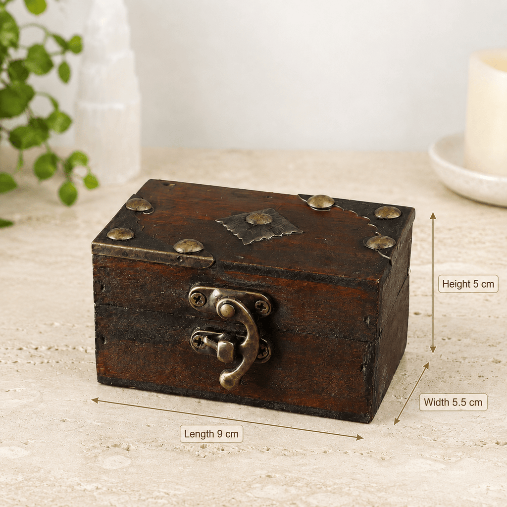 Brown Wooden Treasure Chest