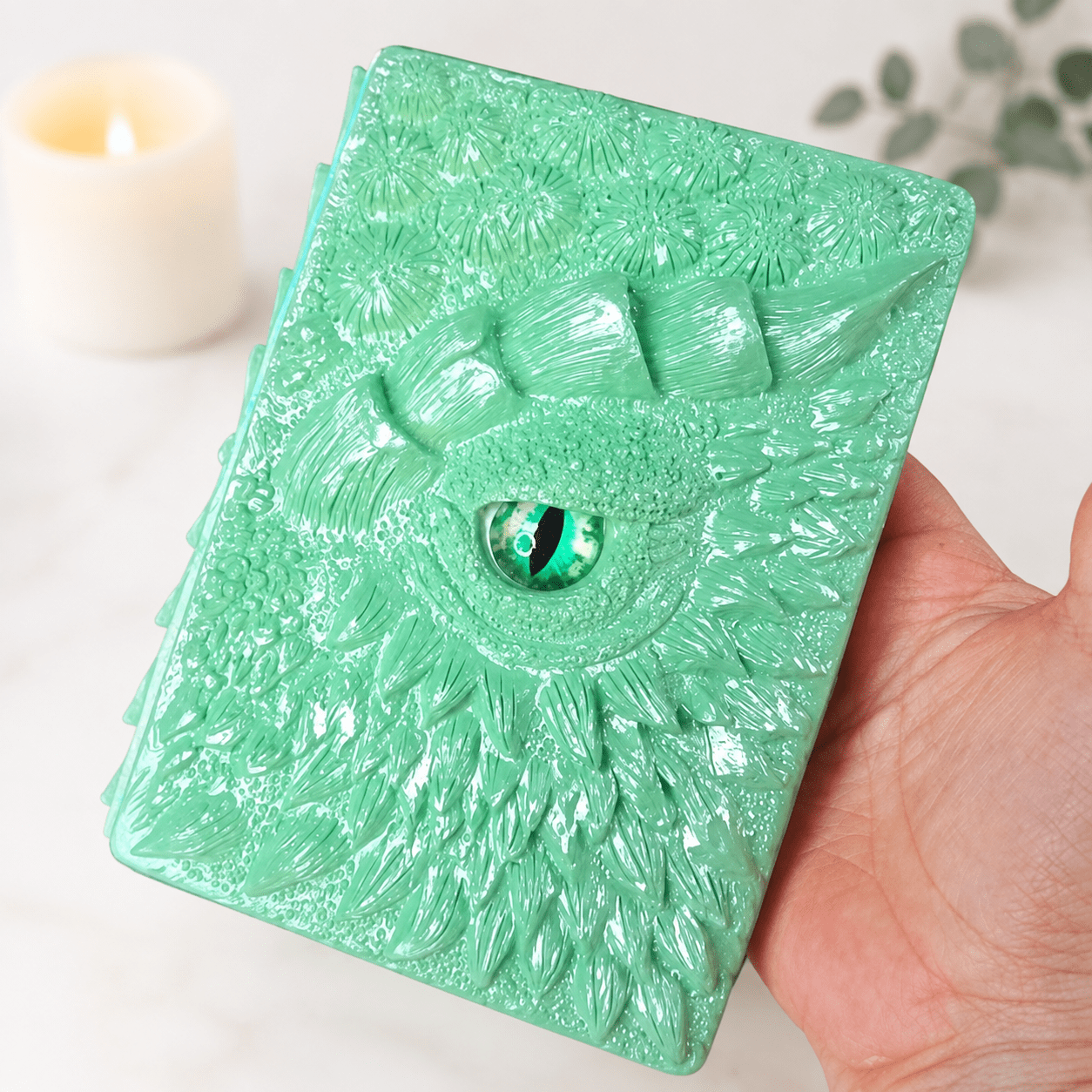 A5 Mint Green Dragon Notebook